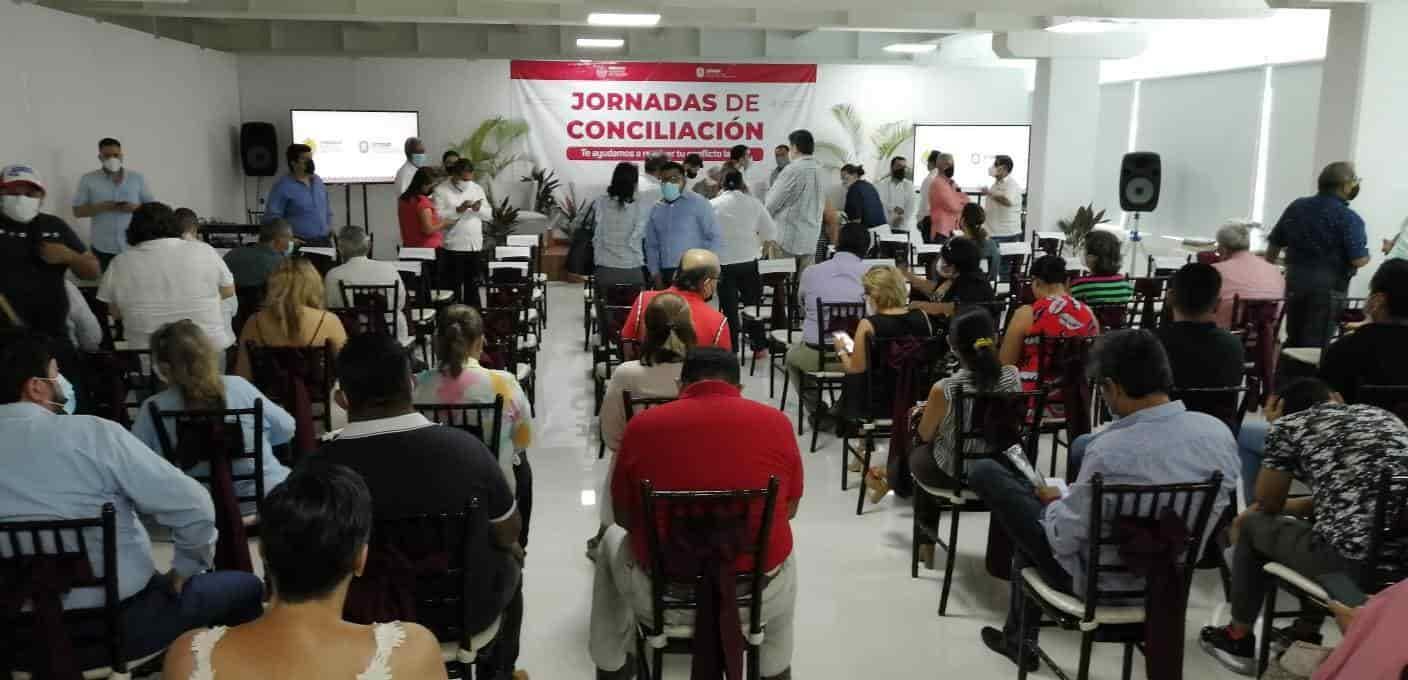 Concluyen jornadas de conciliados en Coatza; logran solucionar un 10%  del rezago