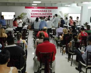 Concluyen jornadas de conciliados en Coatza; logran solucionar un 10%  del rezago
