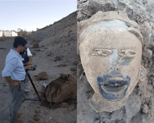 Lomas 4, ¿zona arqueológica?; reportero encuentra cabeza prehispánica