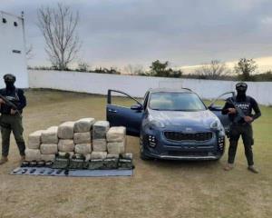 Golpe al narcotráfico;. decomisa SSP 180 kilos de marihuana en Tuxpan
