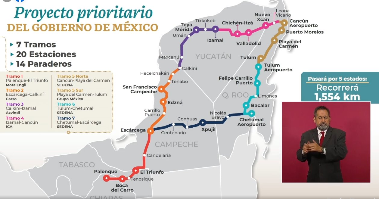 Semarnat admite que 4 tramos del Tren Maya carecen de permisos ambientales
