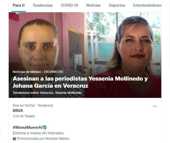 Veracruz es tendencia por asesinato de periodistas