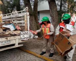 Dona el puerto de Coatzacoalcos dos toneladas de productos reciclables