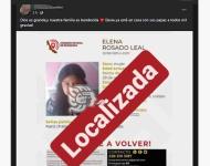 Aparece Elena en Veracruz; ya está con sus familiares