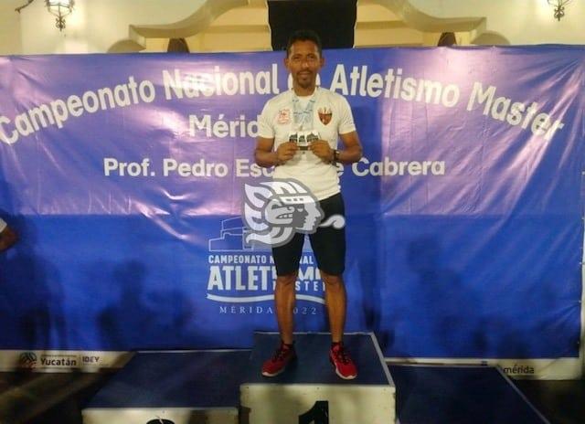 El atleta choapense Oscar Ruiz destacó en el Nacional Master