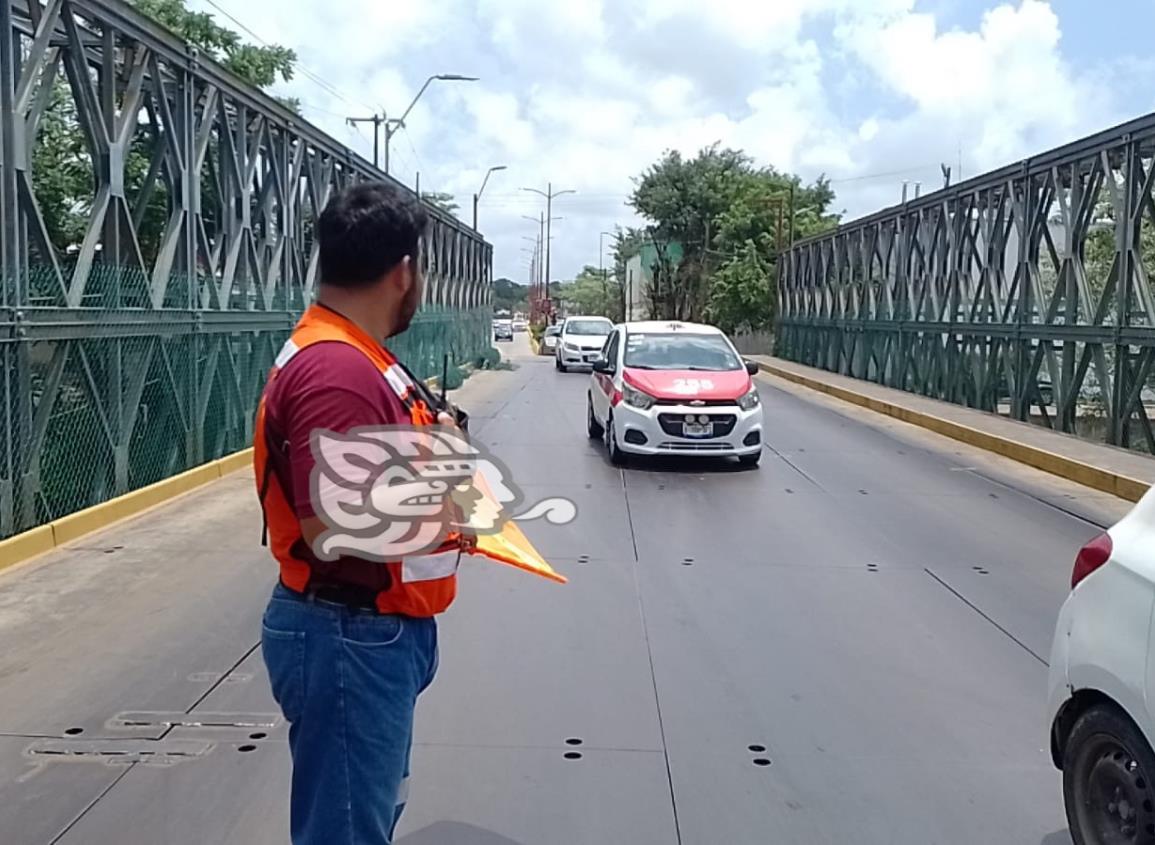 Iniciaron los trabajos de reforzamiento en el puente El Abulón (+Video)