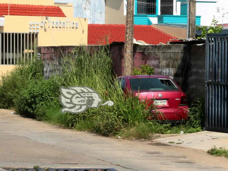 Se quejan vecinos de la Benito Juárez Norte de autos maceta