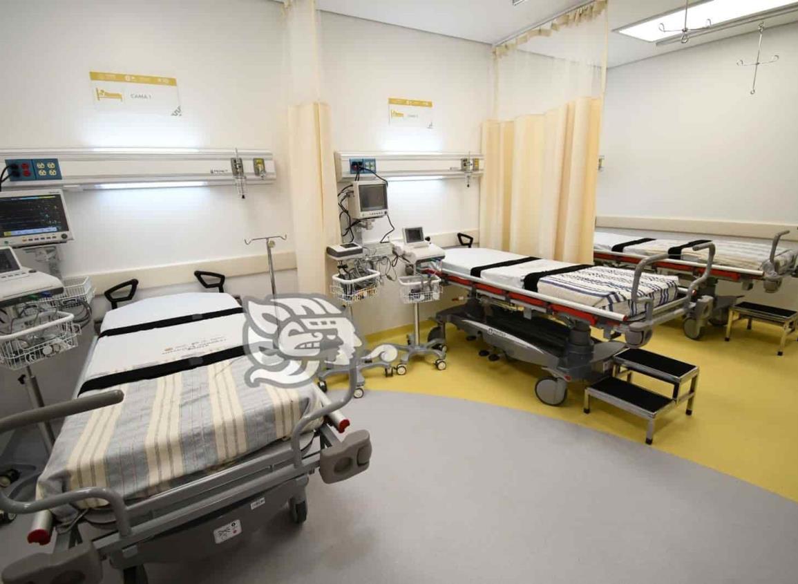 Encharcamiento en Hospital de Perote, por alta presión; ya se solucionó