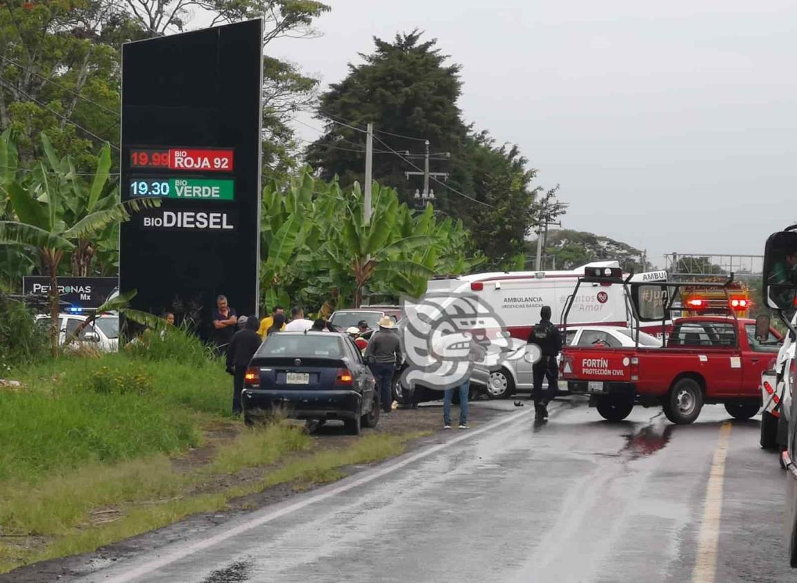 Accidente en la carretera Fortín-Huatusco obstruye vialidad