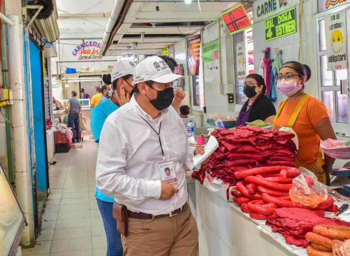 Realizan inspección para mejoramiento del mercado Morelos