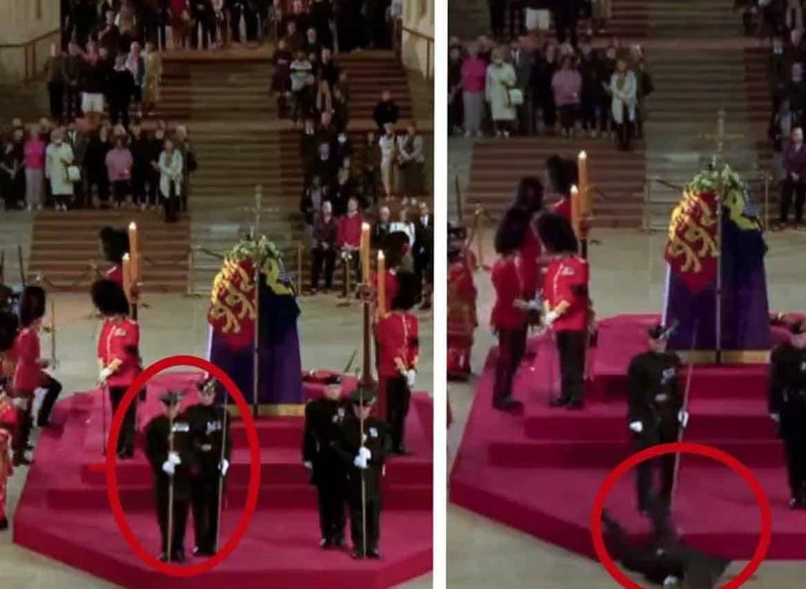 Guardia real se desmaya en funeral de la reina Isabel II (+Video)