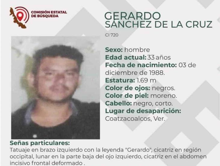 Sigue la búsqueda de Gerardo Sánchez, a 12 años de su desaparición