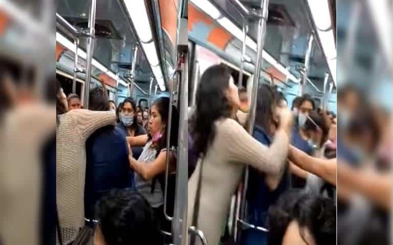 Discusión entre mujeres desata una riña en el metro de la CDMX (+Video)
