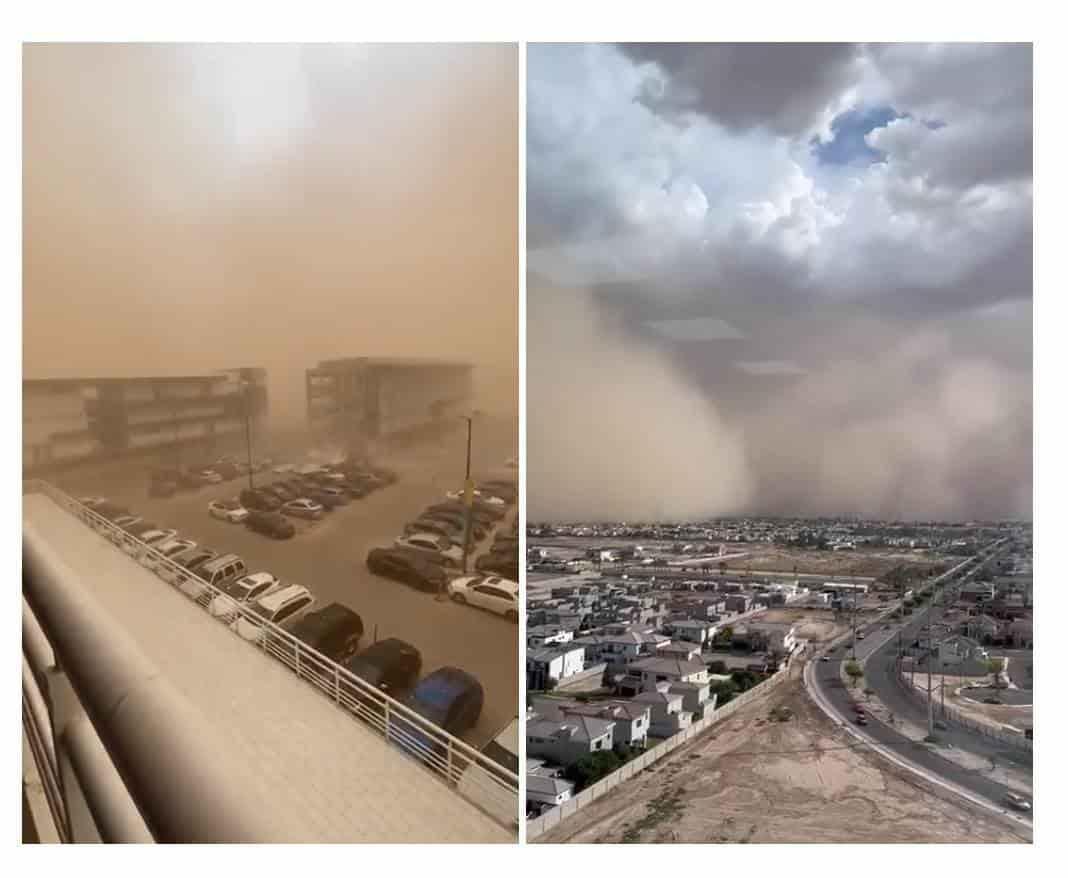 ¡De película! Tormenta de arena ‘devora’ Mexicali (+Video)
