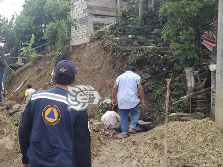 Se registran deslizamientos en Poza Rica; no se reportan heridos