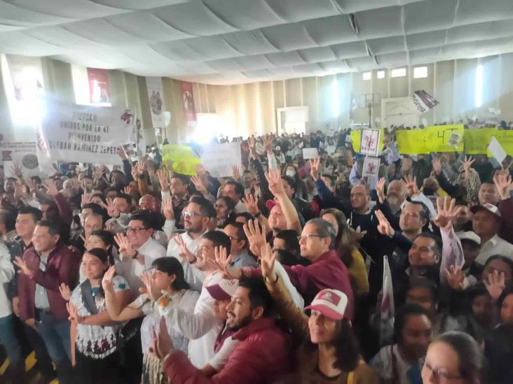 Encabeza dirigente de Morena en Veracruz asamblea informativa con militantes