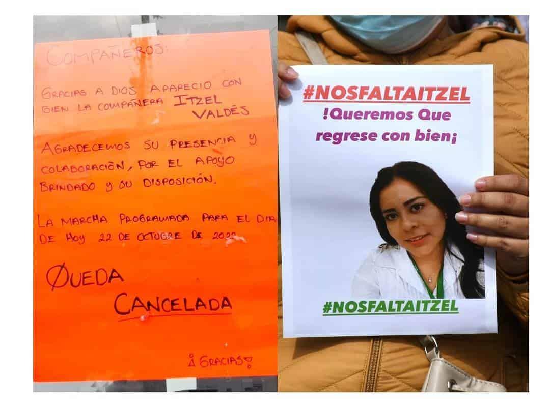 Itzel Valdés, enfermera del IMSS Xalapa, ya habría sido localizada