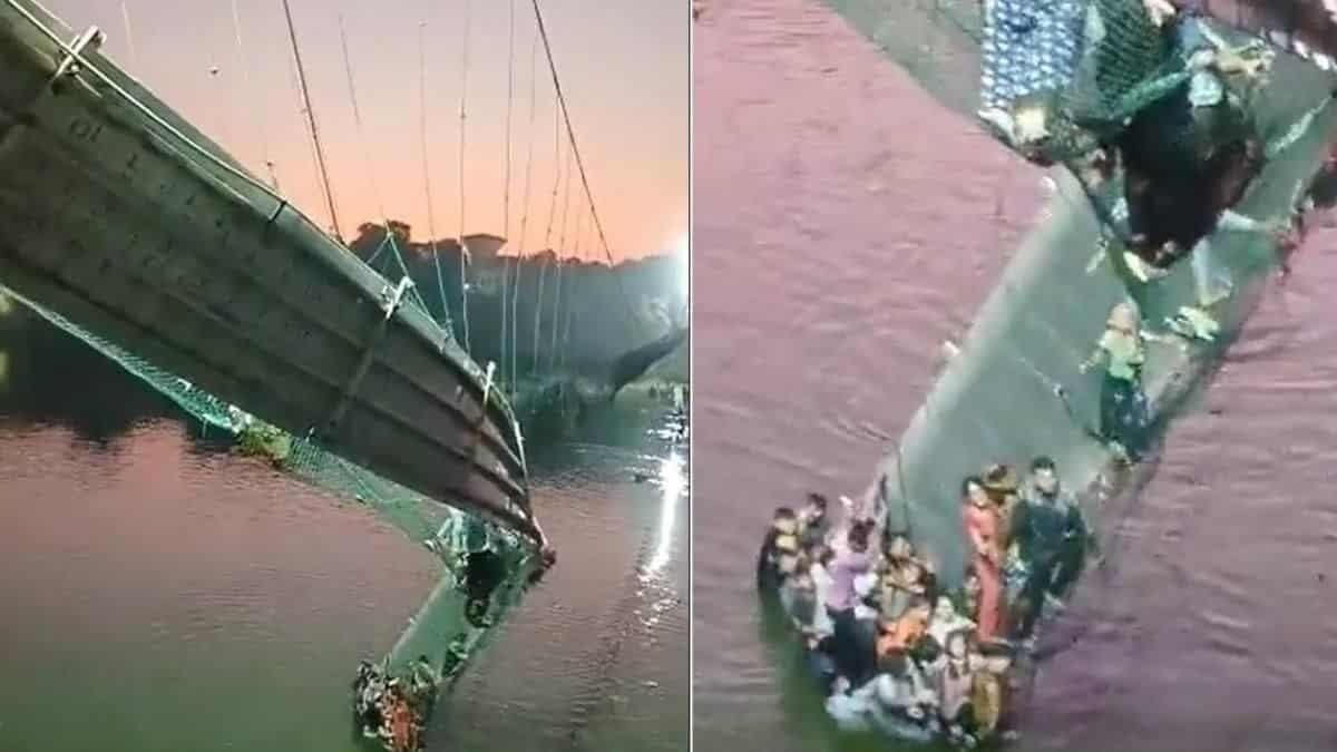 Colapsa puente colgante en la India; hay 60 fallecidos (+Video)