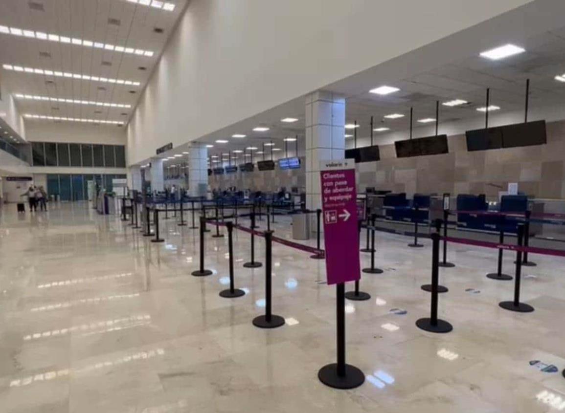 Por lluvia, se retrasan vuelos en el aeropuerto internacional Heriberto Jara de Veracruz