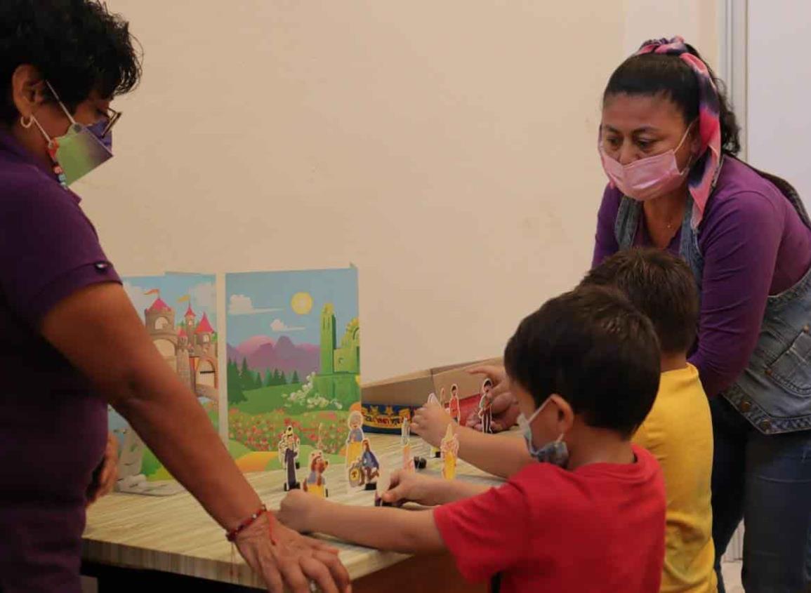 Niños reciben terapia de lenguaje en el CRIS del DIF Coatzacoalcos