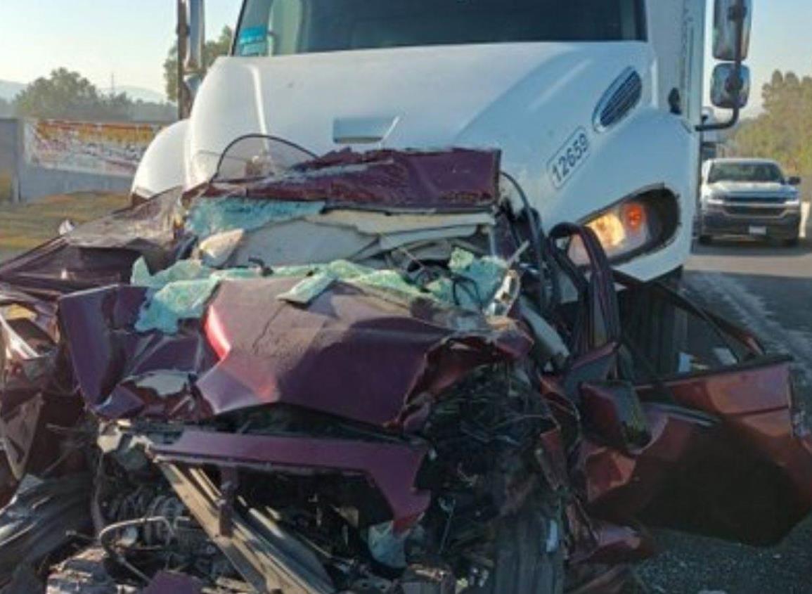 En trágico accidente, muere pareja en autopista México-Pachuca