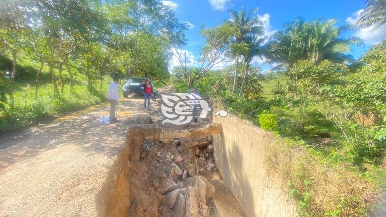 Caminos sufrieron graves daños con las pasadas lluvias