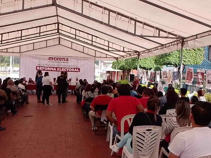 Realizan en Río Blanco asamblea informativa sobre reforma electoral