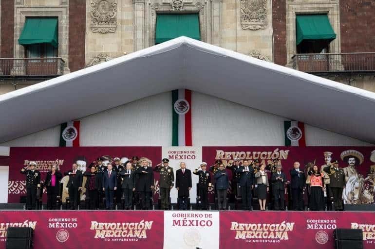 Discurso del presidente en el 112 Aniversario de la Revolución Mexicana