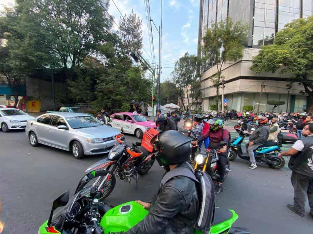 Protestan motociclistas de CDMX contra nuevo reglamento