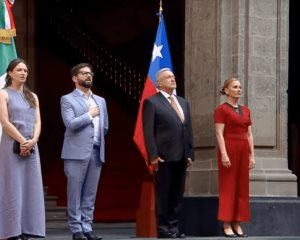 AMLO recibe al presidente de Chile, Gabriel Boric en Palacio Nacional