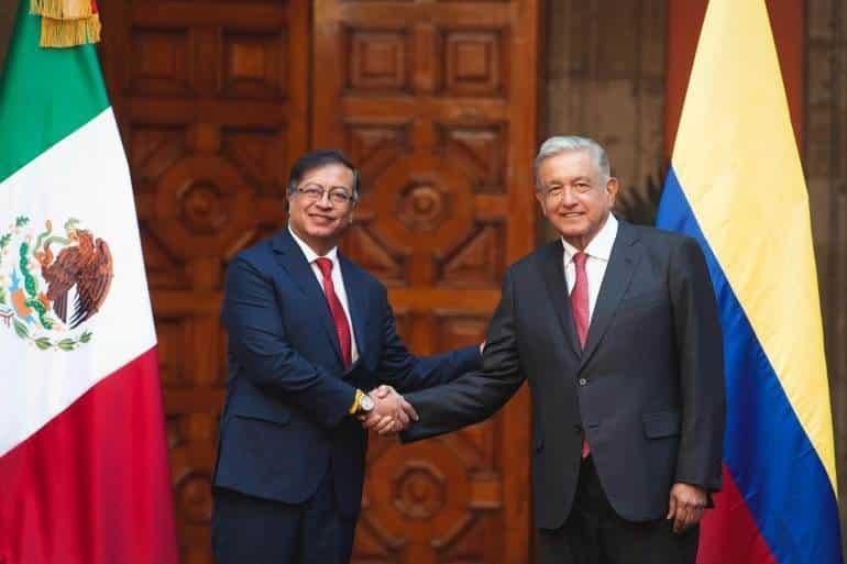 Presidente recibe visita oficial de Gustavo Petro, presidente de Colombia