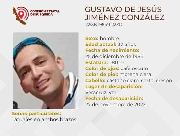 Piden ayuda para localiza a Gustavo en Veracruz; lleva tres días desaparecido