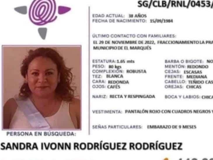 Localizan a mujer embarazada reportada como desaparecida en Querétaro
