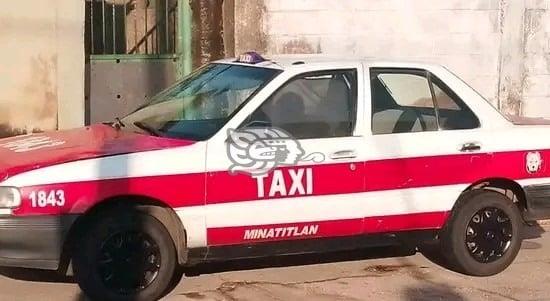 Reportan otro taxi robado en Minatitlán