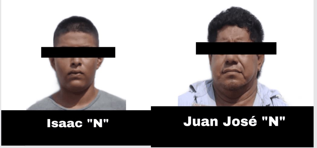 Aprehende SSP a par de sujetos por presunto robo a comercio en Minatitlán