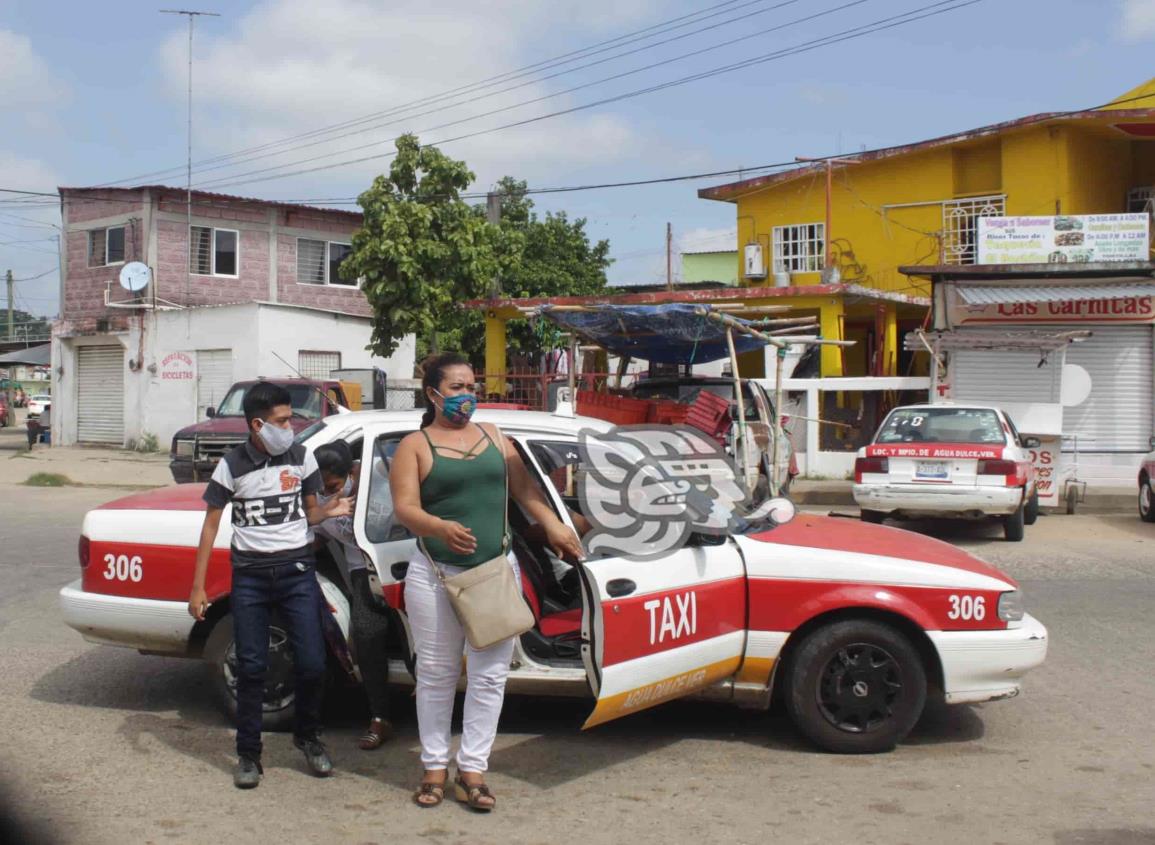 Taxistas podrían aumentar tarifa de 17 a 25 pesos en Agua Dulce