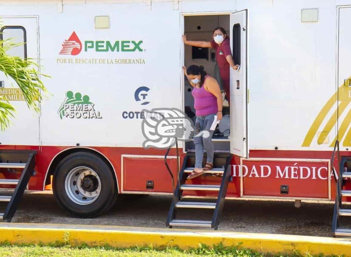 Al menos 300 nanchitecos han aprovechado servicios médicos de Pemex