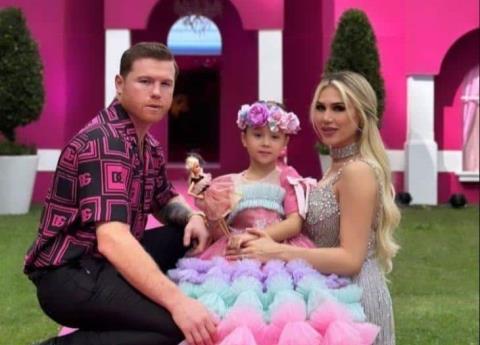 Canelo' celebró el cumple 5 de su hija menor con fiesta de Barbie