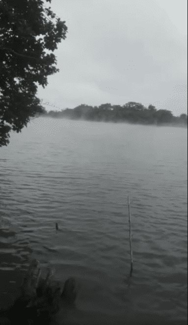 En el norte de Veracruz, se evapora río por frente frío (+Video)