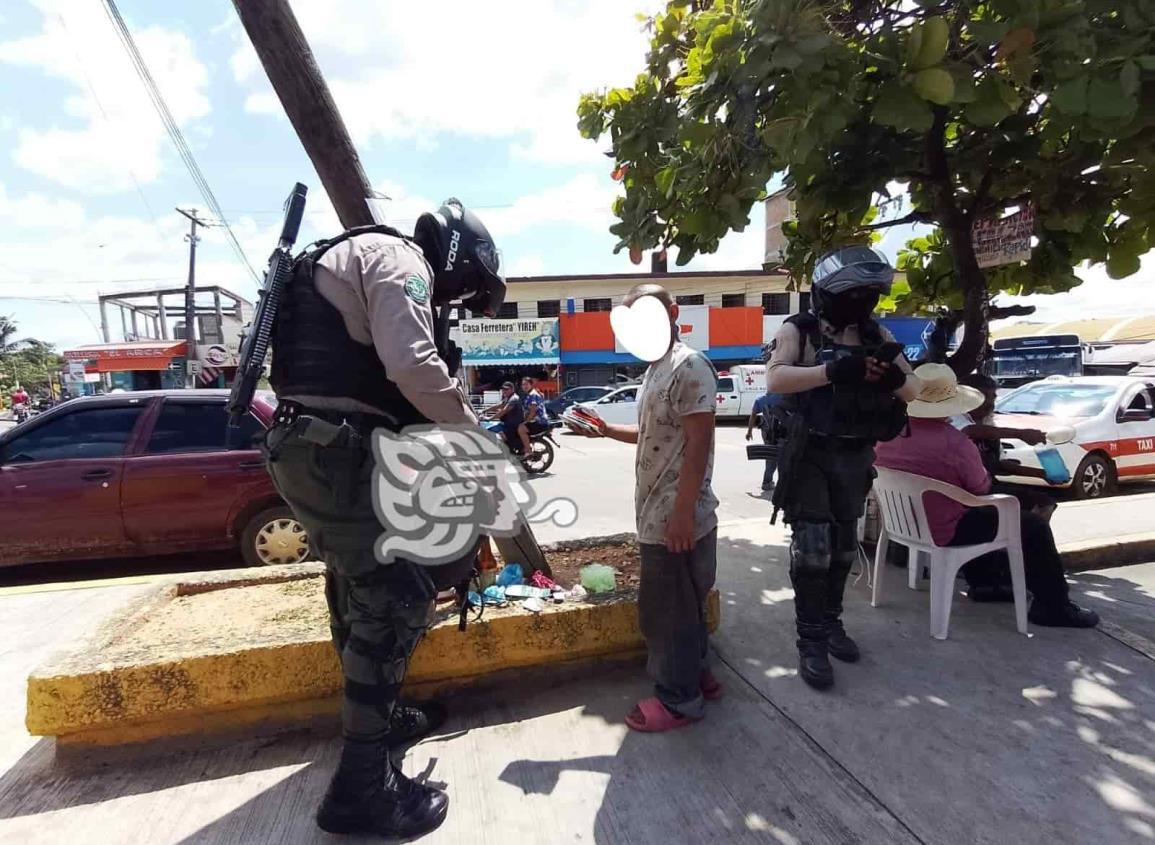 Comerciante sufre robo en el barrio Zapotal en Acayucan