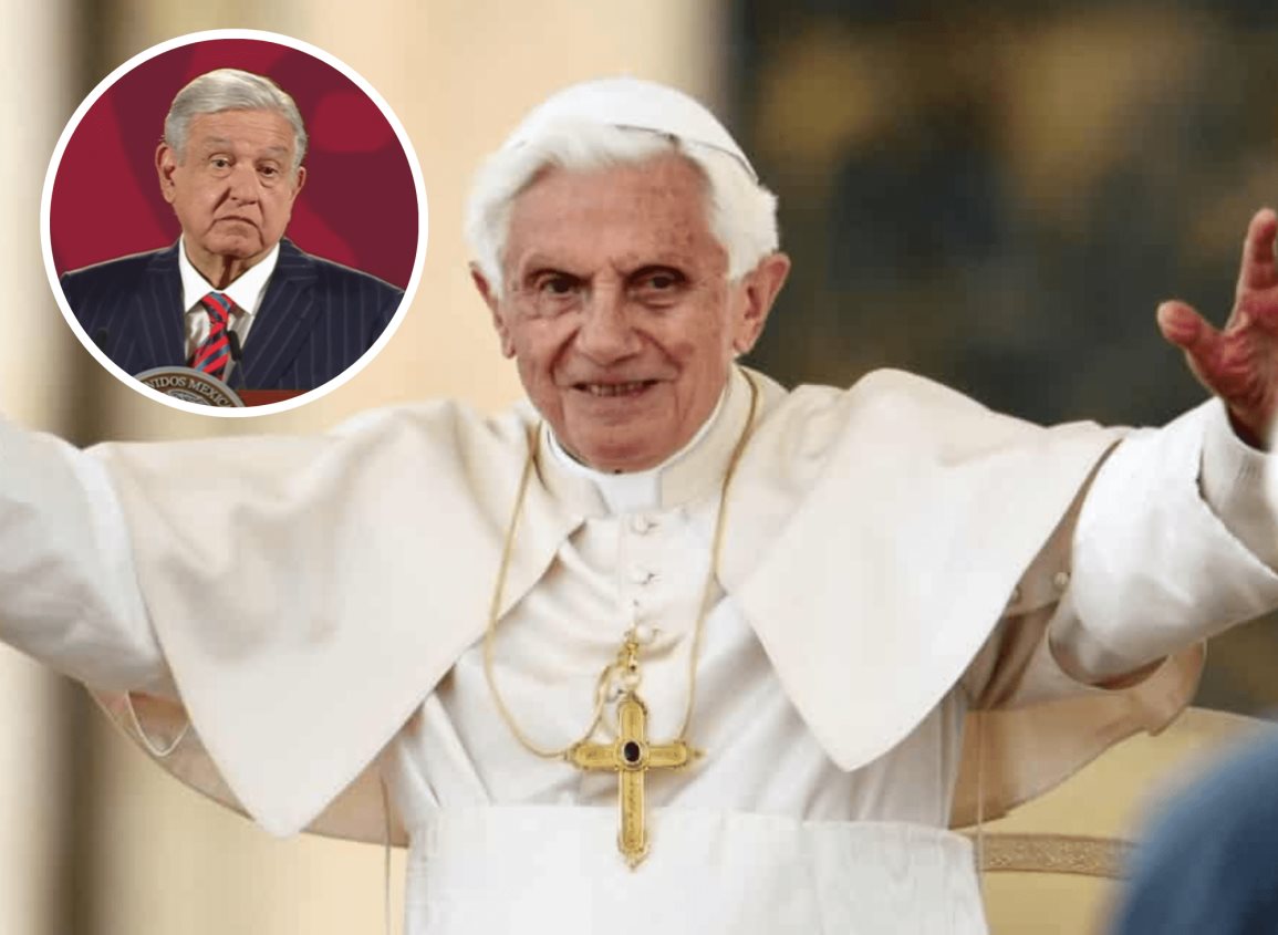 AMLO desea pronta recuperación del papa emérito Benedicto XVI