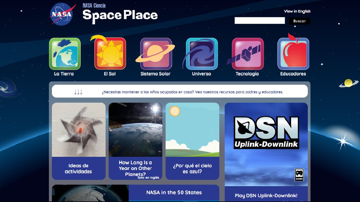 La NASA lanza juegos gratuitos para aprender más del espacio