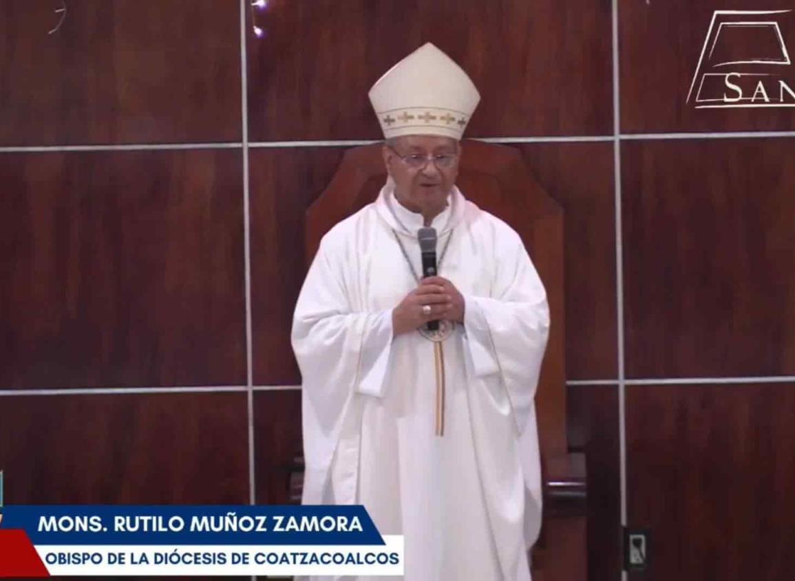 Pide obispo de Coatzacoalcos reforzar valores y fe en el 2023