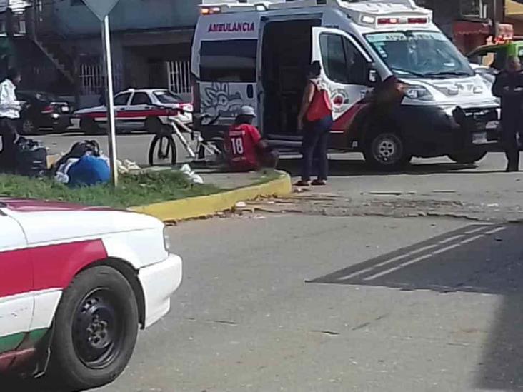 Ciclista chocó contra taxi en Villa Allende