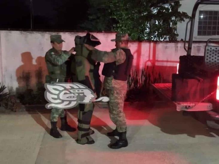 Retira Ejército explosivo de domicilio en Acayucan
