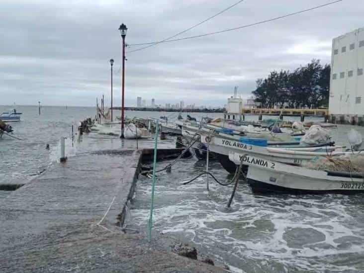 Cierran el puerto de Veracruz a la navegación menor y mayor por evento de norte