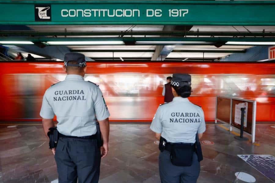 Amplía Guardia Nacional presencia en Metro de CDMX
