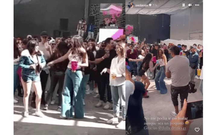 Con licuachela en mano fue captada Paola Rojas, mientras bailaba en Tepito (+Vídeo)