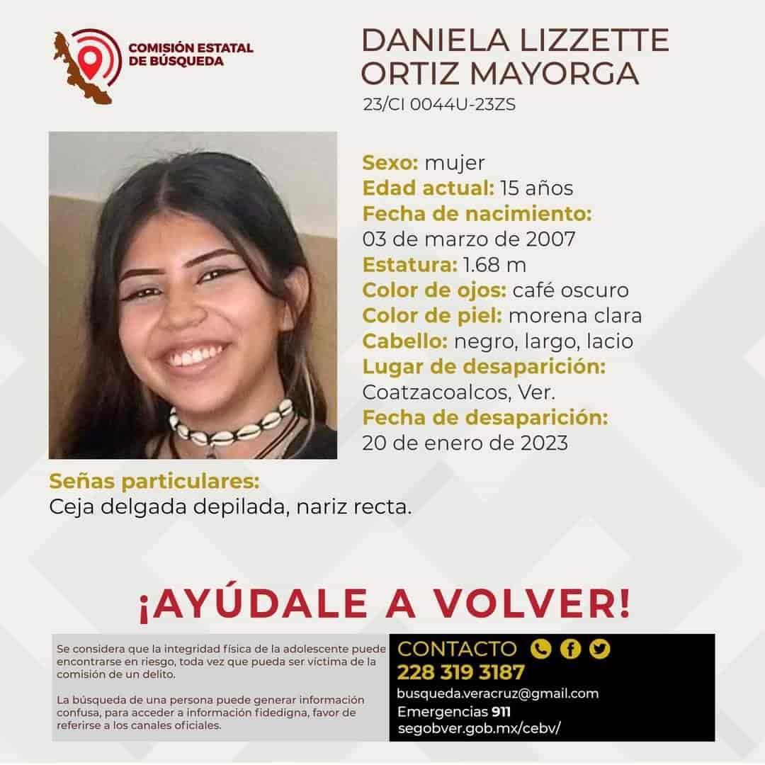 Quinceañera se encuentra desaparecida en Coatzacoalcos