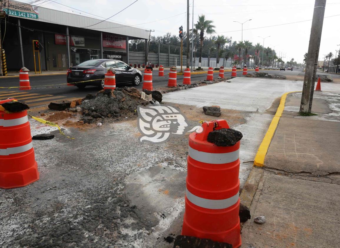 Concluyen pavimentación tramo de Colón y Universidad Veracruzana